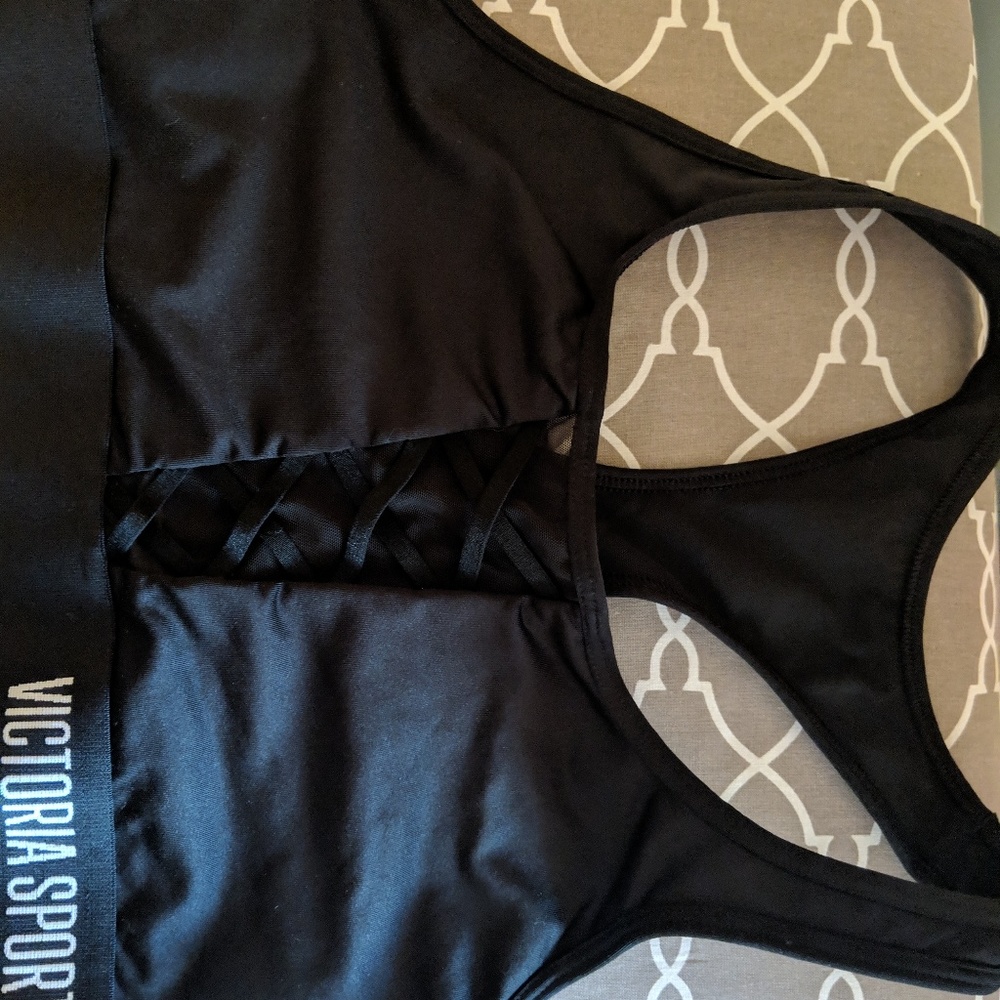 Black Medium Victoria's Secret Sports Bra LIKE NEW